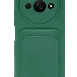 Newface Xiaomi Redmi A3 4g Kılıf Kelvin Kartvizitli Silikon - Koyu Yeşil