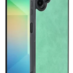 Newface Samsung Galaxy A06 Kılıf Aras Deri Kapak - Koyu Yeşil