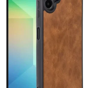 Newface Samsung Galaxy A06 Kılıf Aras Deri Kapak - Taba