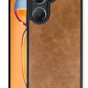 Newface Vivo Y18 Kılıf Aras Deri Kapak - Taba