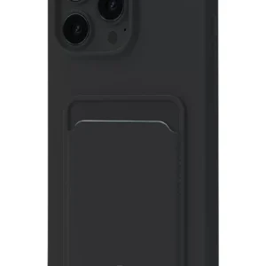 Newface İphone 16 Pro Kılıf Kelvin Kartvizitli Silikon - Siyah