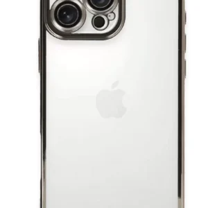 Newface İphone 16 Pro Kılıf Razer Lensli Silikon - Titanyum Gri