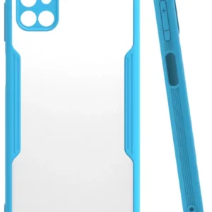 Newface Samsung Galaxy M51 Kılıf Platin Silikon - Mavi