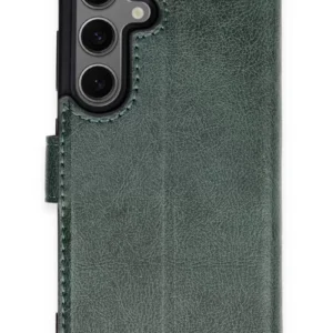 Newface Samsung Galaxy S24 Kılıf Trend S Plus Kapaklı Kılıf - Yeşil