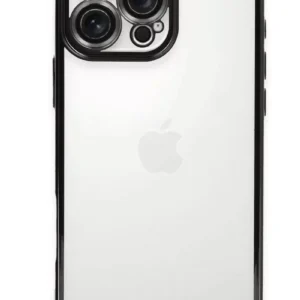 Newface İphone 16 Pro Max Kılıf Razer Lensli Silikon - Siyah