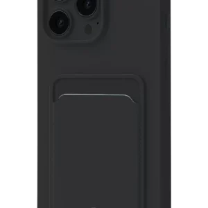 Newface İphone 16 Pro Max Kılıf Kelvin Kartvizitli Silikon - Siyah