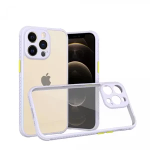 Newface İphone 13 Pro Kılıf Miami Şeffaf Silikon - Lila