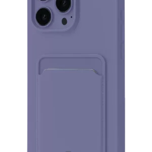 Newface İphone 16 Pro Max Kılıf Kelvin Kartvizitli Silikon - Lila