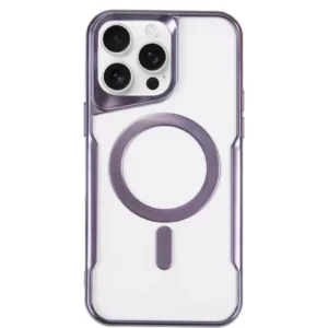 Newface İphone 14 Pro Kılıf Boyi Magsafe Silikon Kapak - Derin Mor