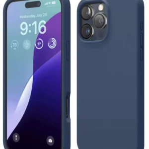 Newface İphone 16 Pro Kılıf Nano İçi Kadife Silikon - Lacivert