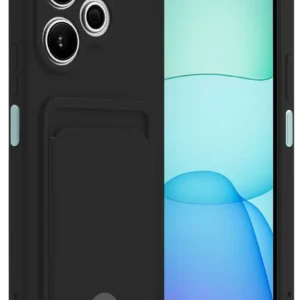 Newface Xiaomi Redmi 13 4g Kılıf Kelvin Kartvizitli Silikon - Siyah