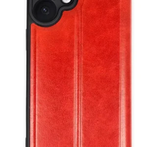 Newface İphone 16 Kılıf Flip Cover - Kırmızı