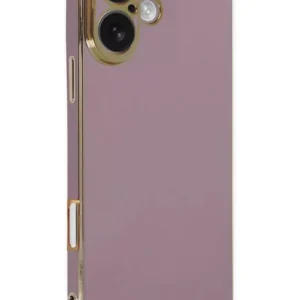 Newface İphone 16 Kılıf Volet Silikon - Mor