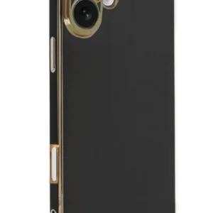 Newface İphone 16 Kılıf Volet Silikon - Siyah