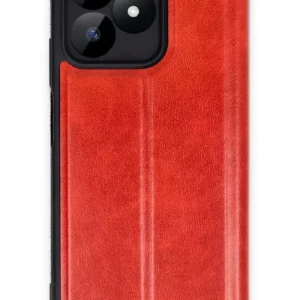 Newface Realme Note 50 4g Kılıf Flip Cover - Kırmızı