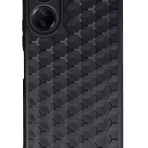 Newface Xiaomi Redmi 13c Kılıf Petek Silikon Kapak - Siyah