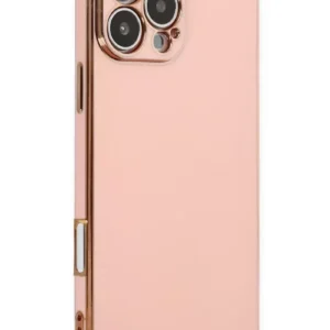 Newface İphone 16 Pro Kılıf Volet Silikon - Pembe