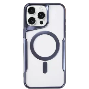 Newface İphone 15 Pro Kılıf Boyi Magsafe Silikon Kapak - Lacivert