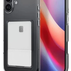 Newface İphone 16 Kılıf Kart Şeffaf Silikon - Şeffaf