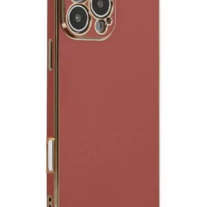 Newface İphone 16 Pro Max Kılıf Volet Silikon - Kırmızı