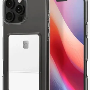 Newface İphone 16 Pro Max Kılıf Kart Şeffaf Silikon - Şeffaf