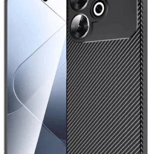 Newface Xiaomi Redmi 13 4g Kılıf Auto Focus Karbon Kapak - Siyah