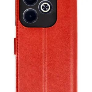 Newface İnfinix Hot 40 Kılıf Trend S Plus Kapaklı Kılıf - Kırmızı