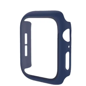 Newface Apple Watch 42mm Camlı Kasa Ekran Koruyucu - Mavi