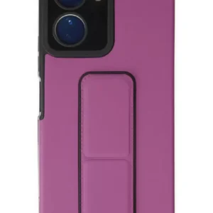 Newface Vivo Y16 Kılıf Mega Standlı Silikon - Mor