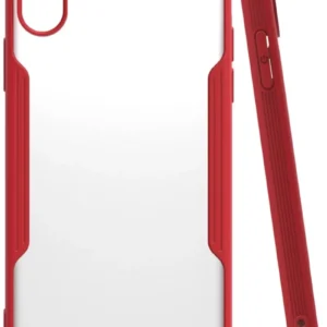 Newface İphone X Kılıf Platin Silikon - Kırmızı