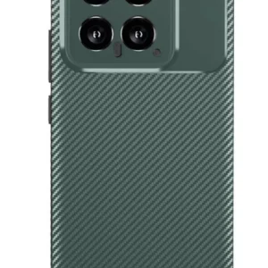 Newface Xiaomi Mi 14t Kılıf Auto Focus Karbon Kapak - Koyu Yeşil