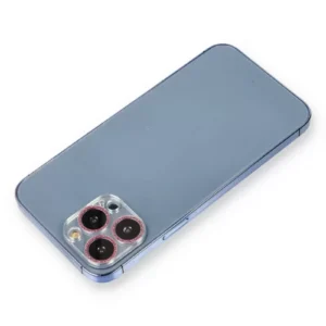 Newface İphone 12 Pro Max Shine Kamera Lens Koruma Cam - Pembe