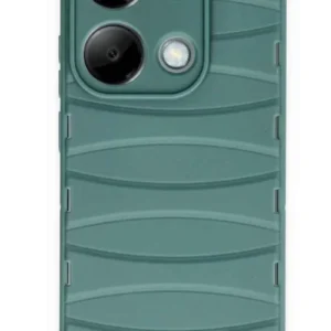 Newface Xiaomi Redmi Note 13 Pro 4g Kılıf Bibercas Silikon Kapak - Koyu Yeşil