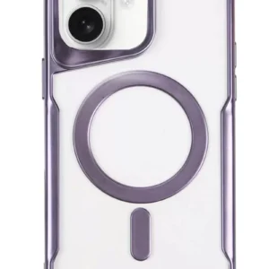 Newface İphone 16 Kılıf Boyi Magsafe Silikon Kapak - Derin Mor