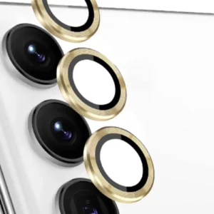 Newface Samsung Galaxy S24 Fe Raze Metal Kamera Lens - Sarı