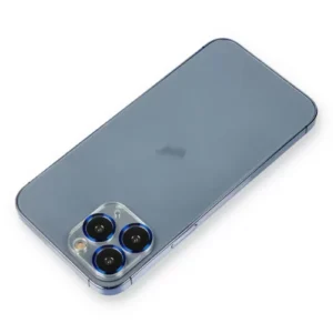 Newface İphone 11 Pro Max Metal Kamera Lens Koruma Cam - Mavi