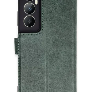 Newface Realme C65 Kılıf Trend S Plus Kapaklı Kılıf - Yeşil