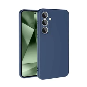 Newface Samsung Galaxy S24 Fe Kılıf Nano İçi Kadife Silikon - Lacivert