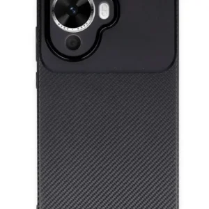 Newface Huawei Nova 12s Kılıf Auto Focus Karbon Kapak - Siyah