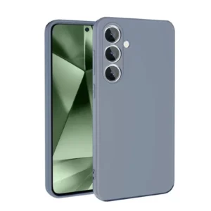 Newface Samsung Galaxy S24 Fe Kılıf Nano İçi Kadife Silikon - Gri