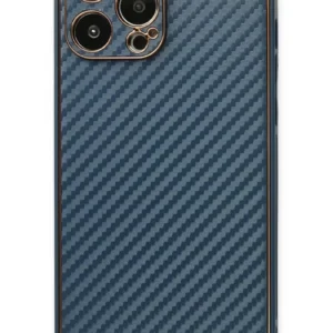 Newface İphone 13 Pro Kılıf Coco Karbon Silikon - Mavi