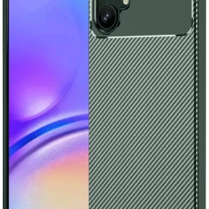 Newface Samsung Galaxy A06 Kılıf Auto Focus Karbon Kapak - Koyu Yeşil