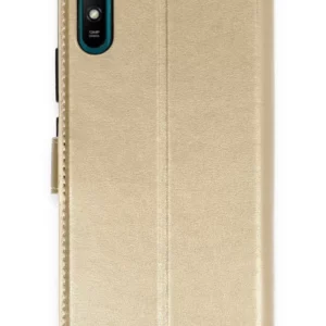 Newface Xiaomi Redmi 9a Kılıf Trend S Plus Kapaklı Kılıf - Gold