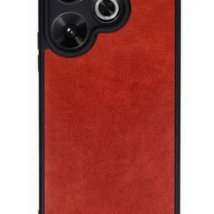 Newface Xiaomi Redmi 13 4g Kılıf Aras Deri Kapak - Kırmızı