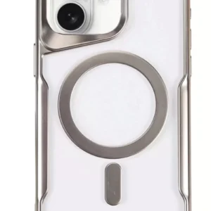 Newface İphone 16 Plus Kılıf Boyi Magsafe Silikon Kapak - Gümüş