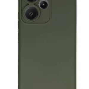 Newface Xiaomi Redmi Note 13 Pro Plus Kılıf Nano İçi Kadife Silikon - Koyu Yeşil