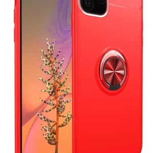 Newface İphone 11 Pro Kılıf Range Yüzüklü Silikon - Kırmızı