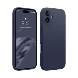 Newface İphone 16 Kılıf First Silikon - Lacivert