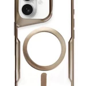 Newface İphone 16 Plus Kılıf Boyi Magsafe Silikon Kapak - Kahverengi