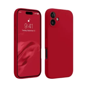Newface İphone 16 Kılıf First Silikon - Kırmızı